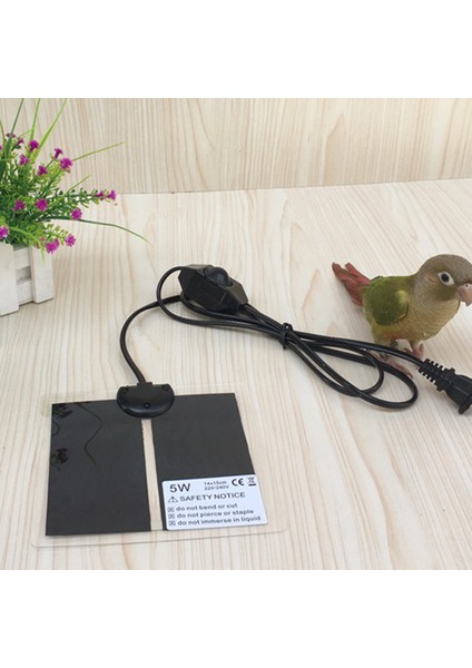 7W 15X28CM Stili Evcil Isıtıcı Elektrikli Güvenlik Güç Evcil Hayvan Sürüngen Isıtma Ped Isı Matı Inkübatör Sıcaklık Kontrolü ile Avrupa Fişi W (Yurt Dışından) indirimleri