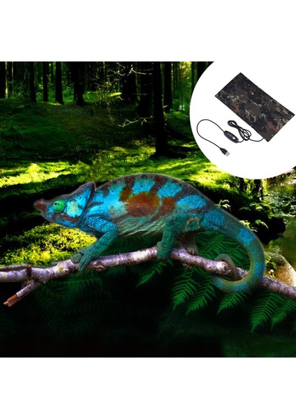 M Anahtar Stili Yok Terraryum Sürüngen Isıtma Ped USB Isıtma Levhası Karbon Fiber Evcil Hayvanlar Kurbağalar Kertenkeleler Isıtma Sıcak Ped Evcil Hayvan Sıcaklık Kontrol Cihazı (Yurt Dışından) indirimleri