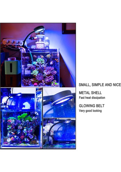 Program Denetleyici Stili Akvaryum Q2-B LED Işık 18W Deniz Su Aydınlatma 3W Tuzlu Su Clip-On Lamba Mercan Resifi Balık Nano Tank Gün Doğumu Gün Batımı (Yurt Dışından)