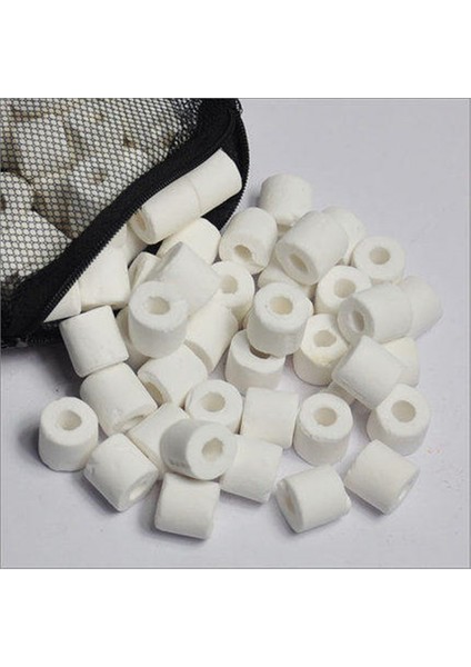 Geramic Yüzük Stili 300 Gram 100G - 420G Akvaryum Filtre Malzemesi Aktif Karbon Seramik Halkalar Biyobol Temiz Su Filtre Malzemesi (Yurt Dışından)