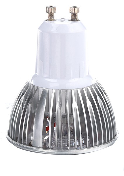 Gümüş Tarzı GU10 3W 3 LED Yüksek Güç Spot Işık Ampul Lamba Işık Dc 12V Sıcak Beyaz (Yurt Dışından) fiyatları