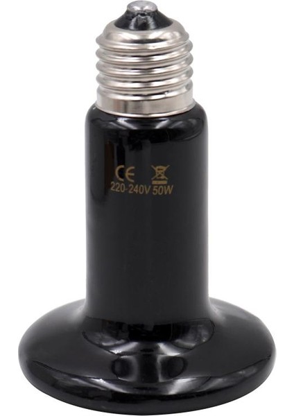 Siyah 50W Tarzı Kertenkele Isıtma Lambası Seramik Kertenkele Isıtma Lambası 220V Uzak Kızılötesi Işık Ampulü Kertenkele Lambası 25W 50W 75W 100W 150W 200W Lamba (Yurt Dışından)