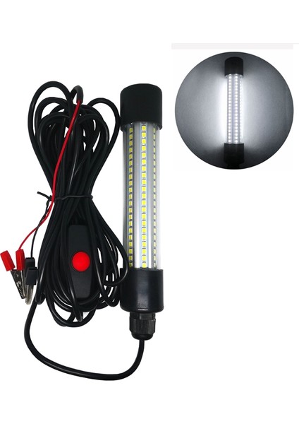 Beyaz Stil LED Daldırılabilir Balıkçılık Gece Lambası Su Altı Balık Yem Çekme Lambası Açık Gece Balıkçılığı Lambası Balık Çekme Lambası (Yurt Dışından)