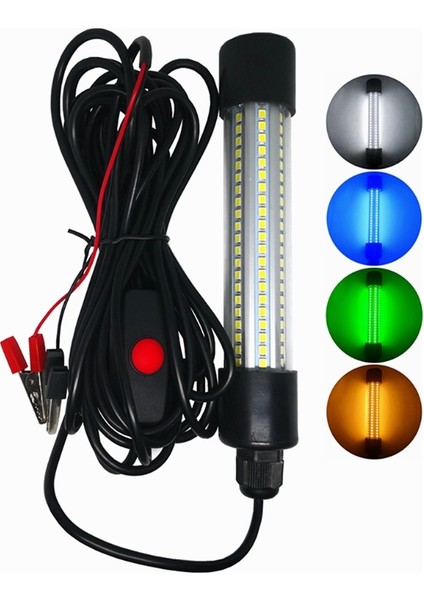Beyaz Stil LED Daldırılabilir Balıkçılık Gece Lambası Su Altı Balık Yem Çekme Lambası Açık Gece Balıkçılığı Lambası Balık Çekme Lambası (Yurt Dışından)
