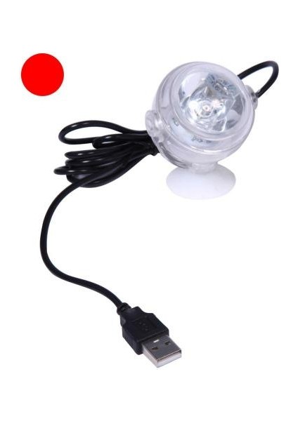 Kırmızı Stil Balık Tankı Lambası LED Akvaryum Işığı Renkli Su Geçirmez LED Işık 5V Akvaryum Aydınlatma Dalgıç Sualtı LED Işık (Yurt Dışından)