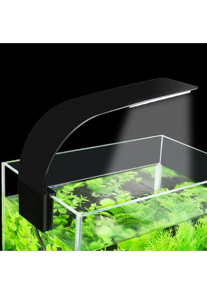 Siyah Stil Süper Ince LED Akvaryum Işık Bitkiler Büyüme Aydınlatma Akvaryum Balık Tankı Işık Yaratıcı Klips Lamba ile Eu Fişli (Yurt Dışından)