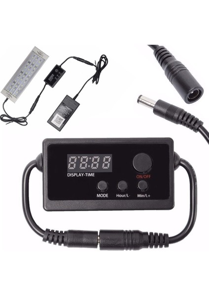 Akıllı Aydınlatma Zamanlama Karartma Sistemi Akvaryum Işık Kontrol Cihazı Programlanabilir LED Dimmer Modülatörü Balık Tankı Için (Yurt Dışından)