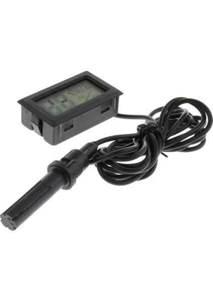 Prob Stili ile Beyaz Kolay Okunabilir Sürüngen Tankı Yumurta Inkübatörü Dijital Termometre Higrometre (Yurt Dışından) indirimleri