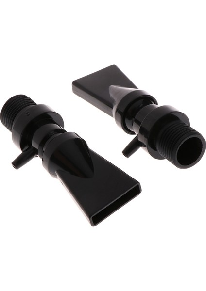 Siyah Stil Akvaryum Plastik Pompa Ördek Gagası Nozül Su Çıkışı Dönüş Borusu Tesisat Bağlantısı (Yurt Dışından)