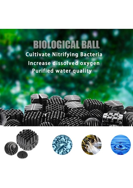 Yuvarlak Stil 10 Parça Balık Tankı Için Plastik Biyo Toplar Akvaryum Havuz Filtresi - Ürün Aksesuarları - Islak/kuru Filtre - (Yurt Dışından) fiyatları