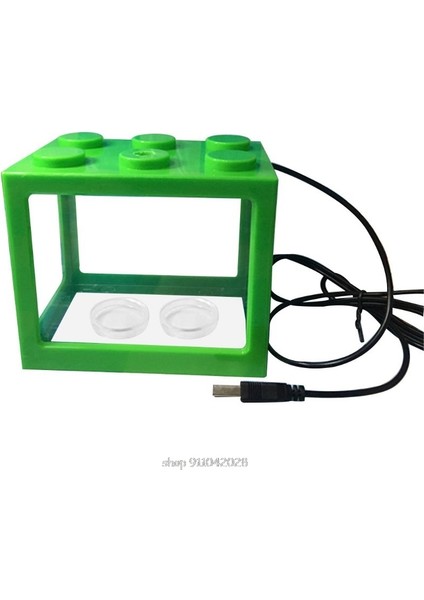 Siyah Stil USB Mini Akvaryum Balık Tankı LED Lamba Işıklı Ev Ofis Masa Üstü Dekorasyon Çay Masası Süsleme D Dropship (Yurt Dışından)