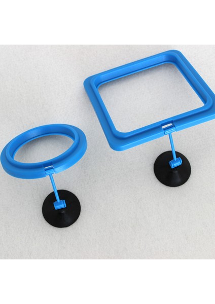 Beyaz Stil Tek Boyut Yüzen Her Yere Karşı Hedeflenmiş Akvaryum Kare Daire Yemleme Halkası Balık Tankı Istasyonu Balık Yemi Halkası (Yurt Dışından) indirimleri