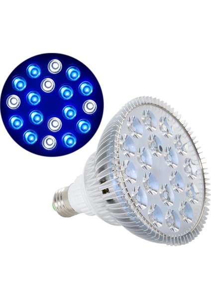 12MAVI 6beyaz Stil Akvaryum LED Aydınlatma Klipsli Lamba 54W LED Balık Yetiştirme Beyaz Mavi Renk Aydınlatma Eu Fişi Deniz Mercanı Tuzlu Su Için (Yurt Dışından)