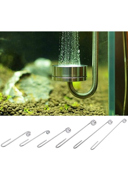 Gümüş Tarzı 200 mm Akvaryum Ultra Ince Paslanmaz Çelik Co2 Diffüzörü Mükemmel Çözünme Hızı S- L (Yurt Dışından) fiyatları