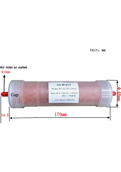 200ML Silika Hava Kurutucu Silikon Filtre Turuncu Boncuk Ozon Aksesuarı KH-AD200 Dgozone - E-Ticaret Ürün Başlığı (Yurt Dışından)