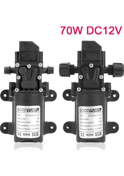 B Tarzı Yüksek Basınçlı Kendinden Emişli Mikro Diafram Su Pompası Dc 12V 70W 6l/dak Otomatik Anahtar (Yurt Dışından) fiyatları