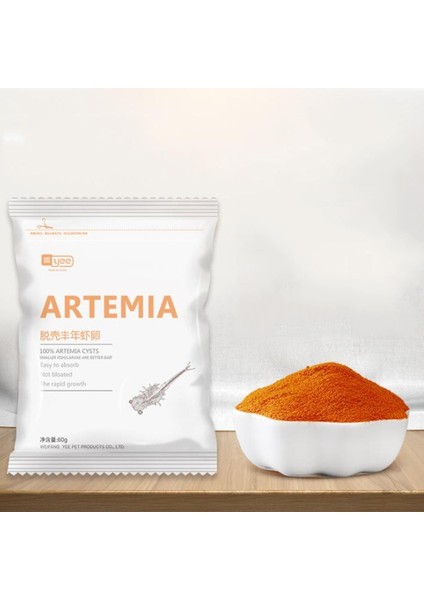 60G Tarzı 60G Akvaryum Tropik Balık Yemi Artemia Kabuklama Yumurtası Tuzlu Karides Kabuklama Yem Bebe Balıklar Için (Yurt Dışından) fiyatları