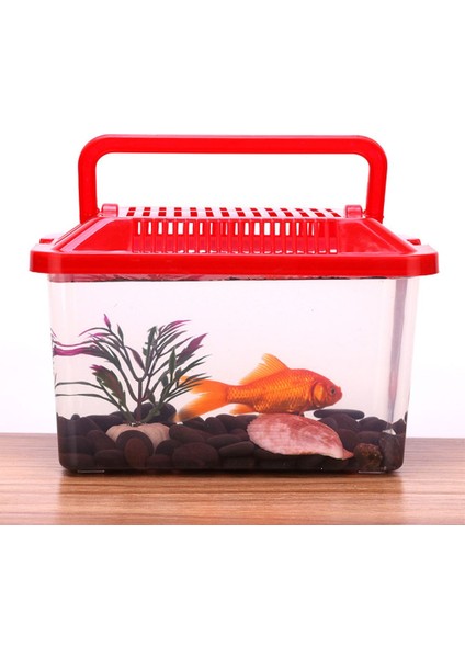 S(13X9X9CM) Stili Taşınabilir Şeffaf Akvaryum Evcil Hayvan Ürünleri Balık Tankı Kaplumbağa Tankı Hamster Kutusu (Yurt Dışından) fiyatları