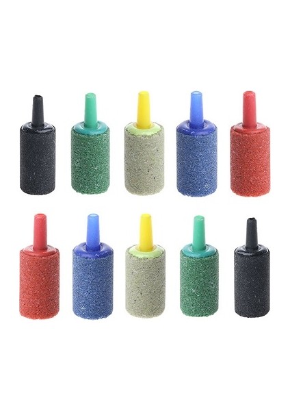 Rastgele Stil 10 Adet Akvaryum Havuz Silindir Kabarcık Hava Taşı Balık Tankı Havalandırma Aeratör Difüzör (Yurt Dışından)