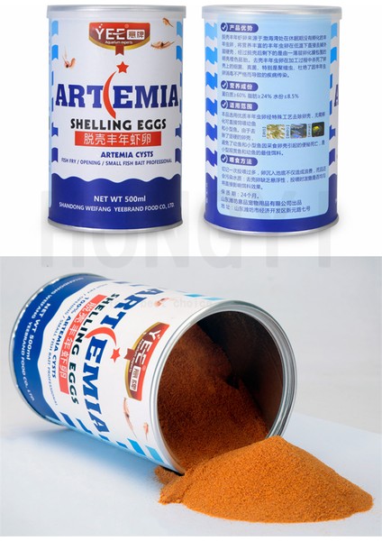 500ML Tarzı Salamura Karides Yumurtası Artemia Kabuklu Yavru Balık Yemi 10G - Tuzlu Akvaryum Tropikal Balık Guppy Betta (Yurt Dışından) modelleri