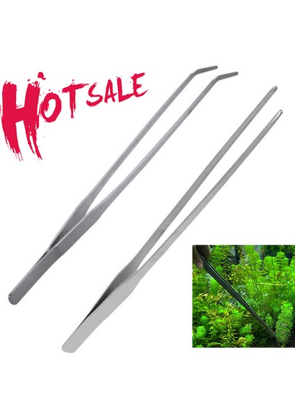 1 Adet Düz Stil 27CM Akvaryum Tankı Akvascape Araçları Akvaryum Cımbız Aracı Paslanmaz Çelik Su Bitkileri Cımbız Aracı Akvaryum Bakımı Için (Yurt Dışından)