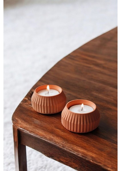 Dekoratif Mumluk Şamdan El Yapımı terracotta Model 38