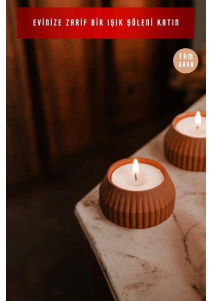 Dekoratif Mumluk Şamdan El Yapımı terracotta Model 38 fiyatları