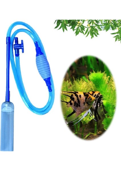 Büyük Akvaryum Balık Tankı Anında Sifon Temizleyici Vakum-Çakıl ve Kum Için (Yurt Dışından)
