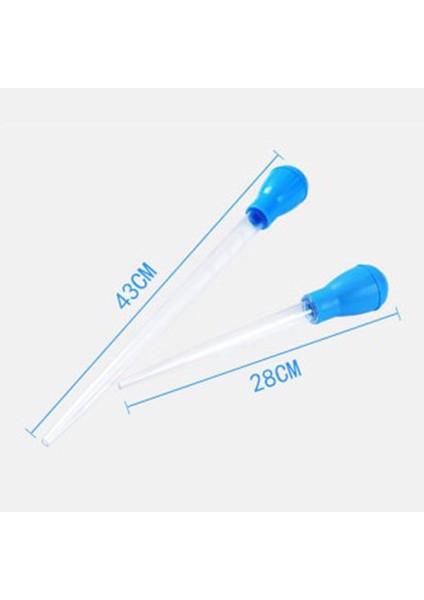 Mavi Stil 50ML El ile Kullanılan Akvaryum Temizleme Pipeti Kolay Kullanım 5 Ölçek (Yurt Dışından)