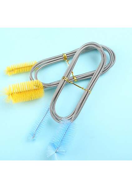 Mavi Stil 90CM cm Akvaryum Temizleme Fırçası Paslanmaz Çelik Boru Temizleme Fırçası Çift Uçlu Hortum Akvaryum Tank Temizleyici Aksesuarları (Yurt Dışından) fırsatları