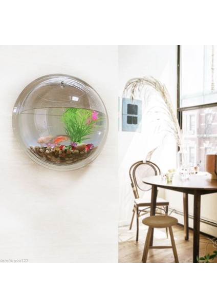 3D Akrilik Duvara Monte Edilebilir Mini Şeffaf Balık Tankı Akrilik Duvara Monte Edilebilir Akvaryum Japon Balığı Monte Edilebilir Bitki Etiket Dekor (Yurt Dışından) fiyatları