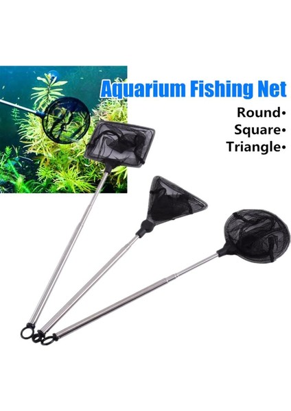 B Tarzı Yuvarlak Kare Üçgen Paslanmaz Çelik Balık Ağı Akvaryum Balık Tankı Aracı Esnek Yoğun Karides Ağı Su Ürünleri Malzemeleri Sıcak (Yurt Dışından) modelleri