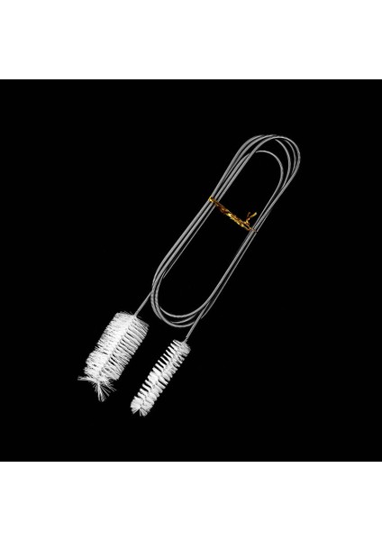 Beyaz Stil 90CM Döner Spiral Boru Temizleme Fırçası Çift Başlı Yumuşak Balık Tankı Hava Tüpü Hortum Dış Filtre Akvaryum Malzemesi (Yurt Dışından)
