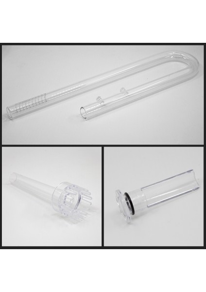 Zambak Çıkış Tarzı 16MM Akvaryum Cam Lily Inflow Outflow Skimmer Bitki Balık Tankı Ada U Şekilli Boru Su Giriş Çıkış Filtre Aksesuarları (Yurt Dışından)