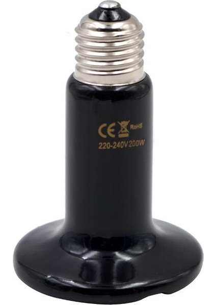 Siyah 200W Stili Kertenkele Isıtma Lambası Seramik Kertenkele Isıtma Lambası 220V Uzak Kızılötesi Işık Ampulü Kertenkele Lambası 25W 50W 75W 100W 150W 200W Lamba (Yurt Dışından)