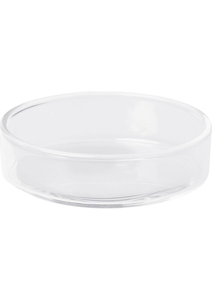 Şeffaf Stil S Beden Yuvarlak Kapaklı Cam Karides Yem Kabı - Akvaryum Balık Tankı Besleme Kabı - Tropikal Balık Ratfish (Yurt Dışından)