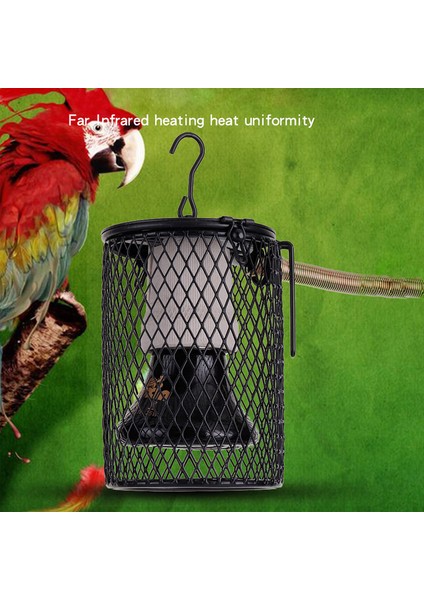 Kafes Stili ile 50W Sürüngen Isı Lambası Kertenkele Yılan Kaplumbağa Için Seramik Kızılötesi Isıtıcı Isı Lambası Sürüngen Lambası Eu Fiş (Yurt Dışından) fiyatları