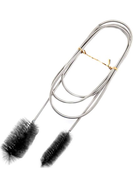 Siyah Stil 200CM 155 cm Akvaryum Temizleme Fırçası Paslanmaz Çelik Esnek Eğri Boru Fırçası Su Hava Borusu Hortum Temizleyici Balık Tankı Aksesuarları (Yurt Dışından)