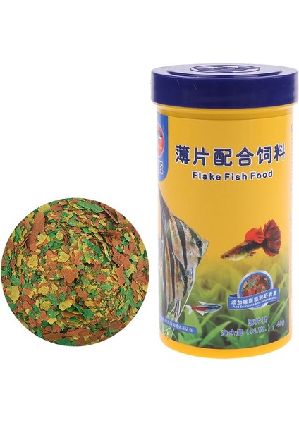 250 ml Süs Balığı Yemi Altın Balık Sazan Guppies Küçük Orta Tropikal Balıklar Pul ve Akvaryum Aksesuarı (Yurt Dışından)