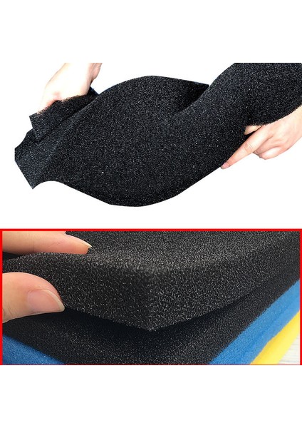 35PPI Stili 50CMX25CMX3CM Akvaryum Aksesuarları Biyokimyasal Dekorasyon Pamuk Sünger Akvaryum Filtre Balık Tankı Havuz Siyah Köpük Sünger Tankı Ppı (Yurt Dışından) fiyatları