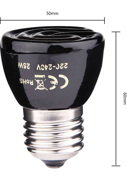 Resim Olarak 100W Tarzı 20W 50W 75W 100W E27 Seramik Kertenkele Örümcek Sürüngen Kutusu Isıtıcı Lamba Sıcaklık Ampulü Yeni (Yurt Dışından)