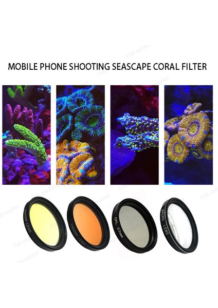 1 Adet Klip Tarzı 1 Ünite Akvaryum Derin Deniz Deniz Silindir Fotoğrafçılık Lensi Cep Telefonu Filtre Lensi ile Makro Mercan Aynası (Yurt Dışından)
