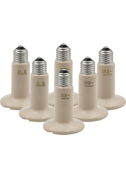 150W Tarzı 220V Uzak Kızılötesi Evcil Hayvan Isıtma Lambası Seramik Kaplumbağa Yavruluk Ampul Isı Yayıcı Işık Ampulü 25W 50W 75W 100W 150W 200W Süt - (Yurt Dışından)