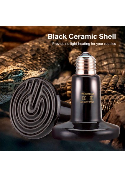 Ab 1pack 100W Tarzı Seramik Isı Emici, Sürüngen ve Kurbağalar Için Kızılötesi Lamba Isıtma Ampulü, Kaplumbağa Terraryumu, Civcivler Için Akvaryum (Yurt Dışından)