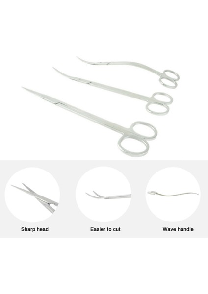 Bir Stil 10'' Bitki Tankı Dalga Veya Kıvrımlı Su Ürünleri Paslanmaz Çelik Makas Su Ot Su Yosunu Klipsi Temizleme Aracı Tesoura - Turkish (Yurt Dışından) indirimleri