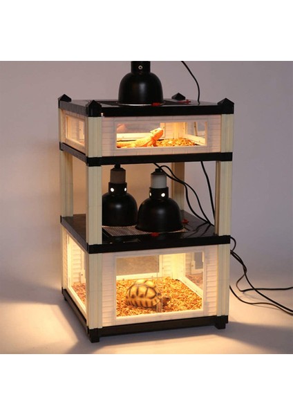 Abd Fiş Stili Bene 5.5 Inç Kupolu Sürüngenler Isıtma Lambası Aksesuarları Terraryum, Yansıma Kapağı Için Yavru, Kaplumbağa (Yurt Dışından) modelleri