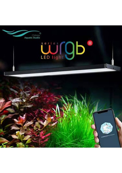 Kit Stiline Asın Chihiros Wrgb Iı 2 Tam Spektrumlu Su Bitkisi LED Işık Yükseltme Rgb Dahili Bluetooth Uygulama Kontrollü Akvaryum Balık Tankı Için- (Yurt Dışından)