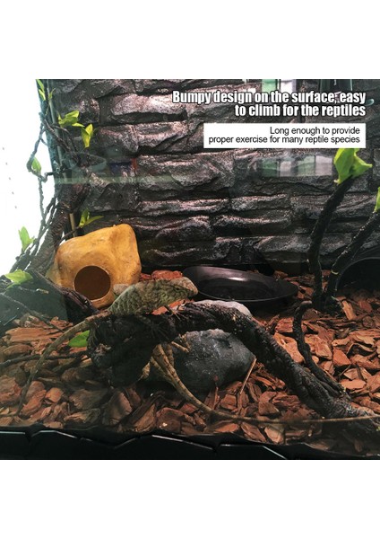 No.2 Tarzı Yapay Yılanlar Gecko Teraryum Sürüngen Sarmalı Evcil Hayvan Malzemeleri Tırmanma Küçük Hayvanlar Dal Bükülebilir Bukalemun Kafesi Habitat Örümcek (Yurt Dışından) fırsatları