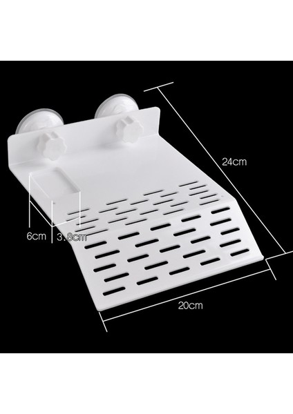 Beyaz Stil 20CMX24CM Akvaryum Evcil Hayvan Malzemeleri Plastik Kaplumbağalar Iskele Balık Tankı Dekorasyon Kaplumbağa Adası Sürüngen Güneş Terası Yüzen Ada Platformu (Yurt Dışından) modelleri