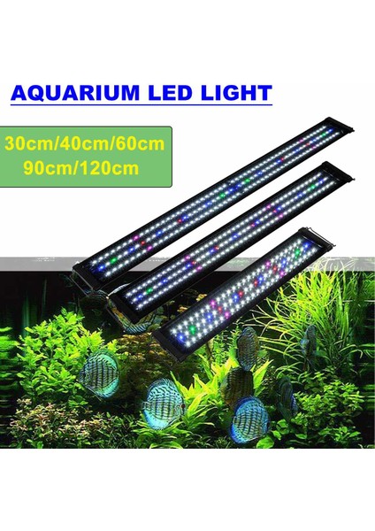 30CM Rgb Stili Su Geçirmez LED Akvaryum Işıkları Balık Tankı Işık Barı Mavi Rgb cm Daldırma Altında Klip Lamba Su Üstü Süslemesi Avrupa Birliği (Yurt Dışından) modelleri